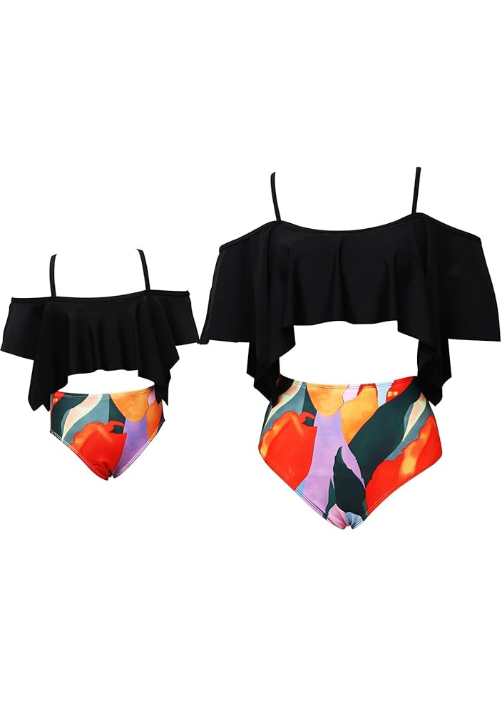 Amazon.com: OMZIN Mom and Me Matching 2 Piece Swimsuit